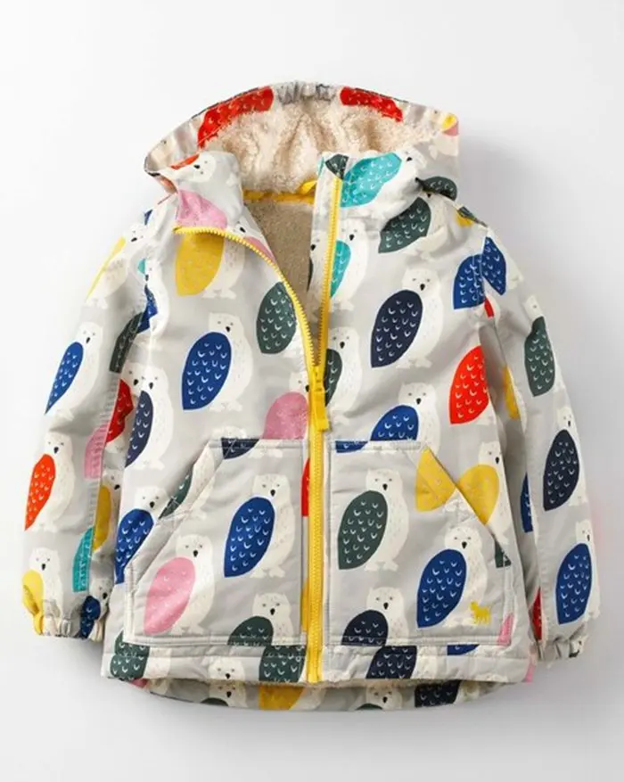 Новое поступление года; ограниченная серия; плотная куртка на подкладке из хлопка; детская ветровка; пальто с одеждой - Цвет: Photo Color3