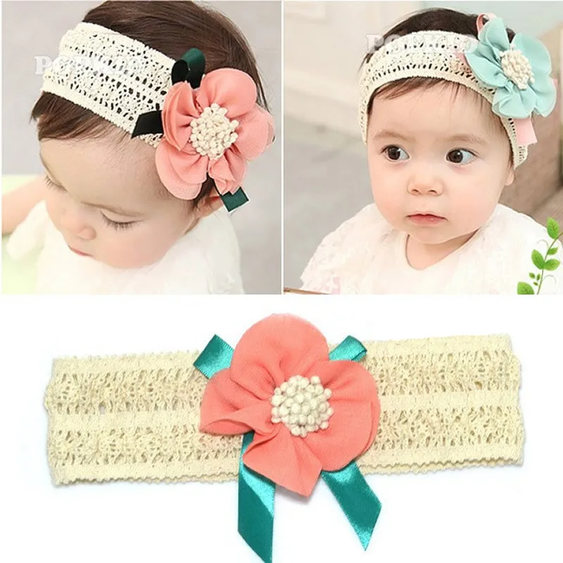 Cute Baby Girl Headwear Big Flower Kids Hairbands Baby Girls Hair