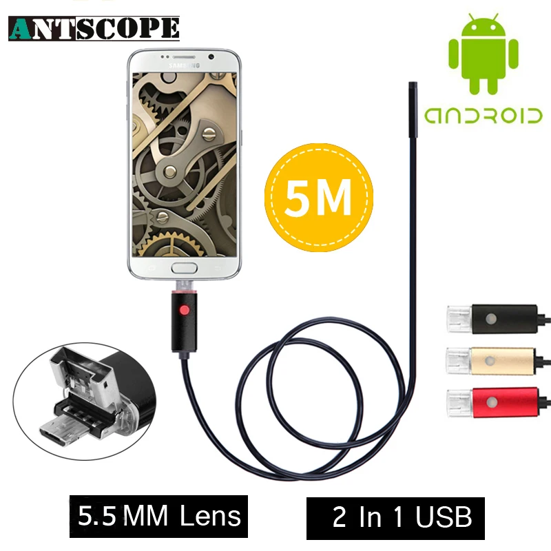 bilder für 2017 neue Endoskop 5,5mm Pinhole Schlange Rohr Endoskop Kamera USB Android Endoskop 2IN1 OTG Endoskop Android Telefon PC bilder für 2017 neue Endoskop 5,5mm Pinhole Schlange Rohr Endoskop Kamera USB Android Endoskop 2IN1 OTG Endoskop Android Telefon PC