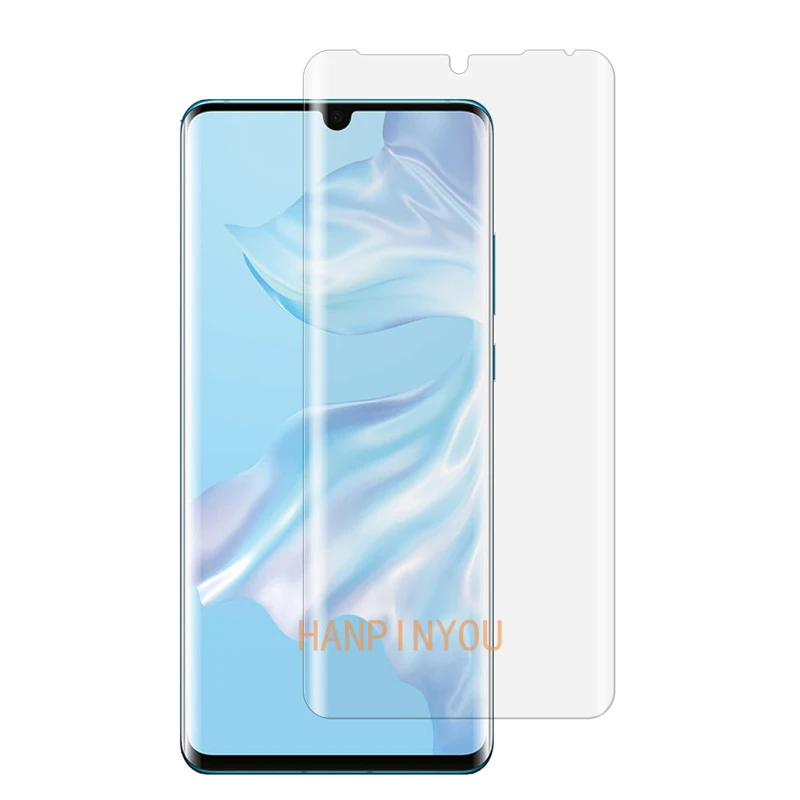 Для huawei P30 Pro 6,4" 9 H ультра тонкий 3D изогнутые полное покрытие спереди закаленное Стекло фильм Экран протектор гвардии - Цвет: Transparent