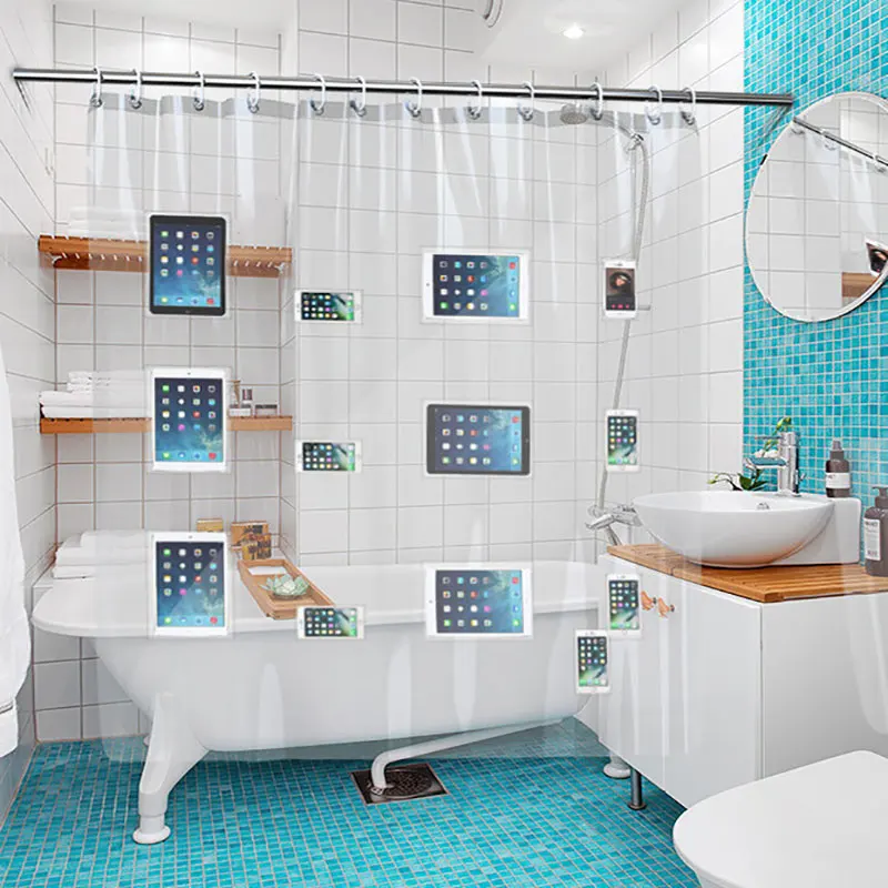 Buy HotIpad Mount Clear Shower Curtain Liner 17 Touch