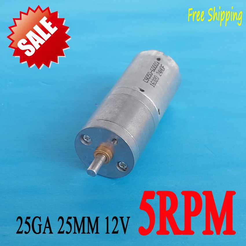 New 12v Dc Motor 5rpm Powerful High Torque Gear Box Motor Gearmotors