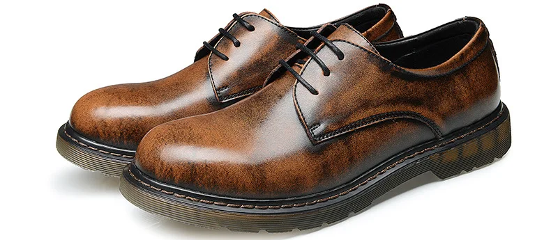 Мужские туфли-оксфорды в британском стиле размера плюс 46; кожаные туфли на плоской подошве в стиле ретро; мужские туфли-оксфорды; ботильоны; M298
