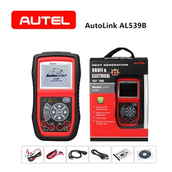 

AUTEL Autolink AL539B OBD2 Diagnostic Scanner Tool Auto Circuit Starting Systems ECU Battery Tester Code Reader Car accessories