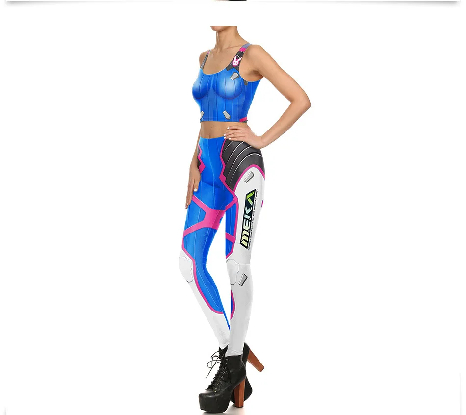 Горячая Распродажа супер герой Дэдпул женские леггинсы для фитнеса сексуальные штаны Звездные войны косплей цифровая печать женские леггинсы - Цвет: Синий