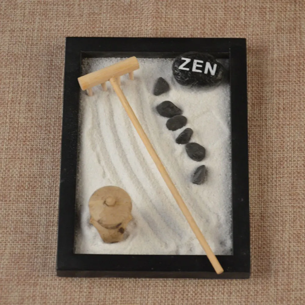 

Buddhist series Zen sand table ornaments psychological meditation sand table wine cabinet accessories Zen sand garden ornaments