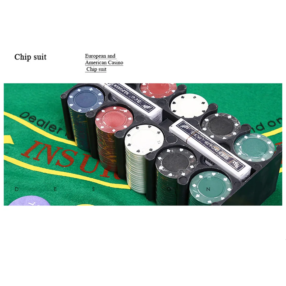 Портативный игрушечный Алюминиевый Чехол, легкая цифровая игра в покер, набор, Клубная забава с фишками, казино, пластиковая игра для взрослых