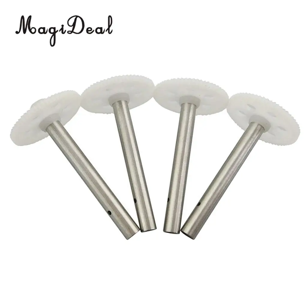 MagiDeal 4 Pieces Gear with Spindle for JJRC H8C H12C DFD F181 F183 RC Drone Quadcopter Helicopter Spare Parts