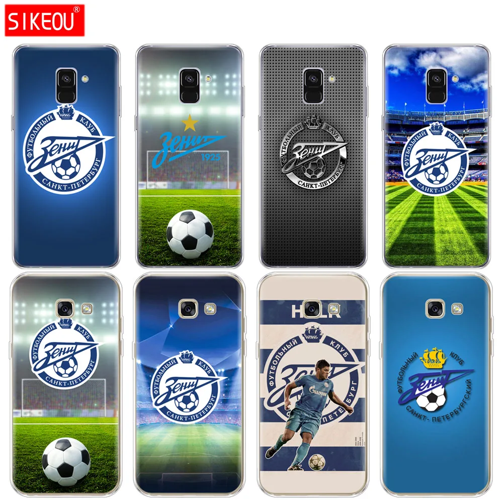 

Silicone phone case cover for Samsung Galaxy A8 2018 A3 A310 A5 A510 A7 2016 2017 zenit st petersburg