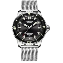 Reef Tiger/RT брендовые Роскошные автоматические часы для дайвинга для мужчин стальные Супер Светящиеся спортивные часы водонепроницаемые мужские часы RGA3035