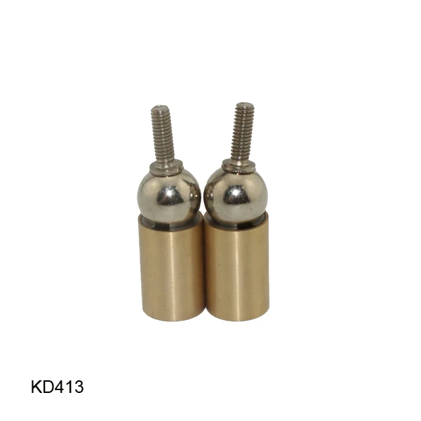 KD413 3d printer socket connector Steel ball Brass rod end with thread hole permanent universal magnetic ball joint (2)