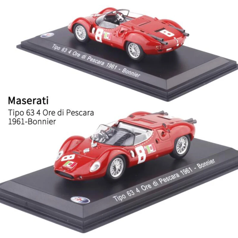 1:43 Масштаб металлический сплав классический Maseratis гоночный ралли модель автомобиля литые автомобили игрушки для коллекции дисплей не для детей играть