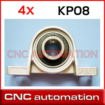 

8mm 4pcs shaft caliber Zinc Alloy mounted bearings KP08 UCP08 P08 pillow block bearing housing