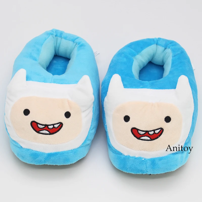 

Adventure Time with Finn and Jake Finn Jack Plush Slippers Soft Toys Home Indoor Floor Winter Women Men Plush Shoes
