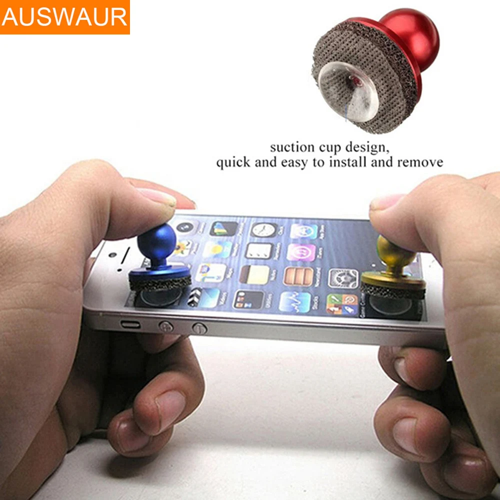 Koop Mobiele Telefoon Joysticks Controller Metalen voor Capacitieve Scherm Kleine Mini Rocker voor IPhone IPad Stok Spel arcade stick