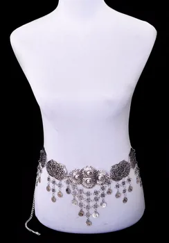 

Gypsy Geometric Sexy Tibetan Tassel Coin Belly Chains Women Boho Belt Dance Waist Chain Turkish Metal Body Chain Jewelry
