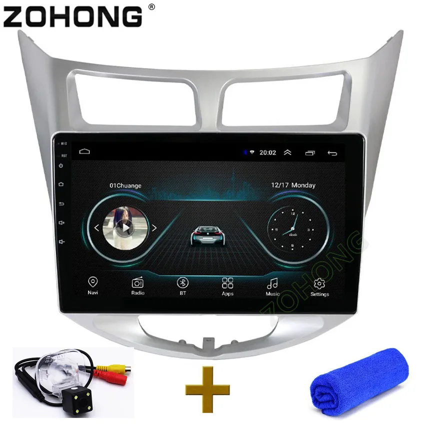 

10.2inch 2.5D Android Car DVD Multimedia video Player For Hyundai Solaris Accent Verna radio GPS Navigation satnav BT wifi