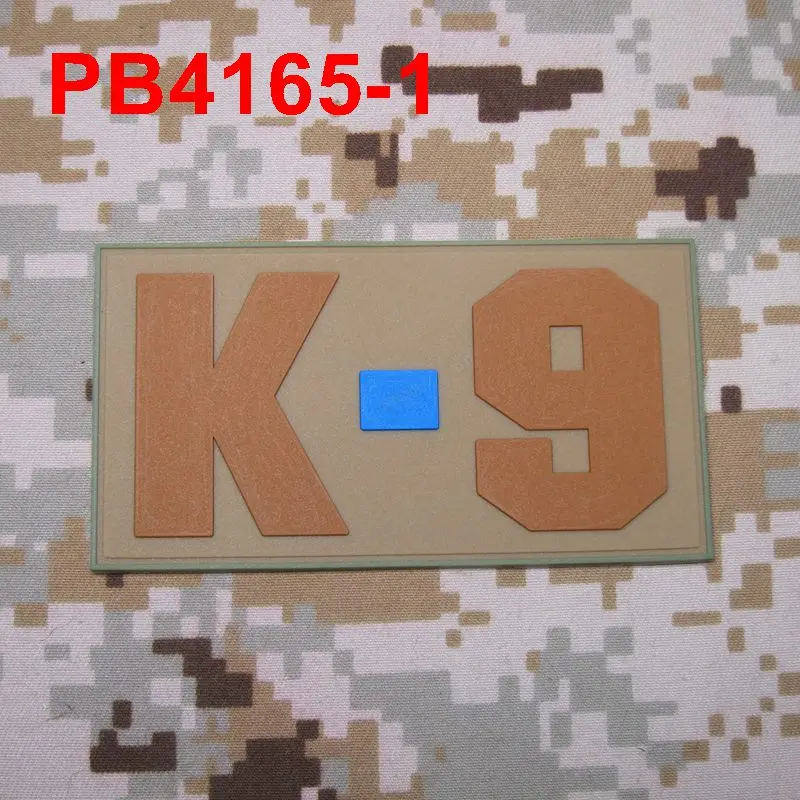 pb4174 Multicam Тонкая синяя линия K9 блок мораль тактических военных 3D ПВХ патч - Цвет: pb4174 Multicam