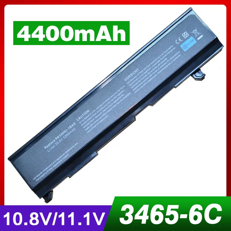 4400 мАч батарея для ноутбука Toshiba Satellite A100 A105 A110 A130 A80 pa3451u pa3451u-1bas pa3451u1bas pa3451u1brs PA3465U