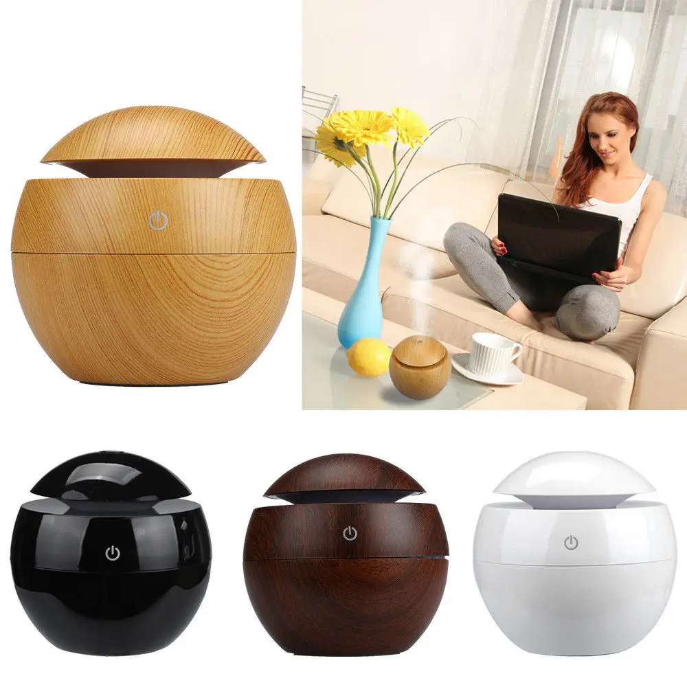 

VVPEC Creative Air Humidifier Romantic Projection Essential Oil Aroma Diffuser With 7 Changing Led Light For Office Car Home