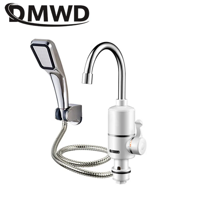 DMWD 3000 Вт безрезервуарный электрический водонагреватель мгновенный цифровой дисплей нагреватель горячей воды Ванная комната кухонные водонагреватели - Цвет: water below inlet