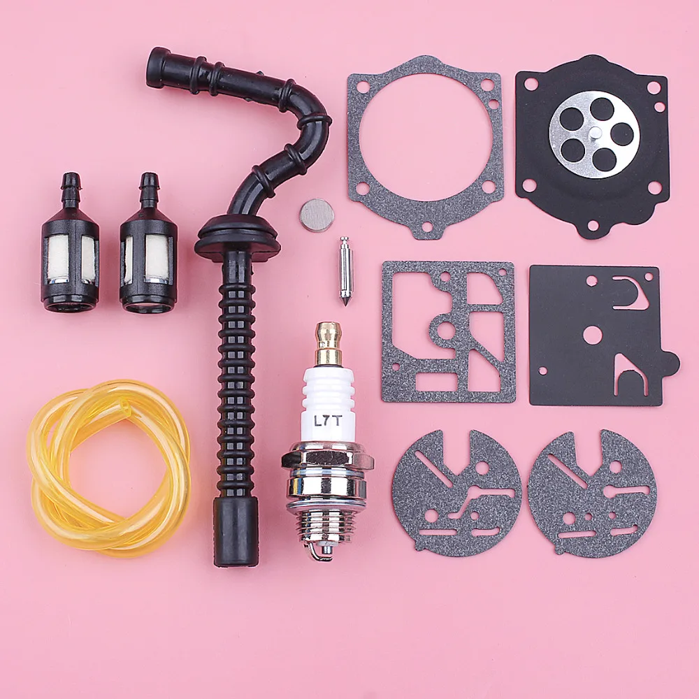 

Fuel Filter Line Hose For Stihl 015 015AV 015L Spark Plug Carburetor Repair Diaphragm Kit Chainsaw Replace Spare Part