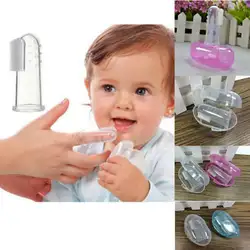 1 шт. Мягкая зубная щетка для младенцев стоматологический для ротовой полости уход за зубами гигиенические щетки силиконовая Прозрачная