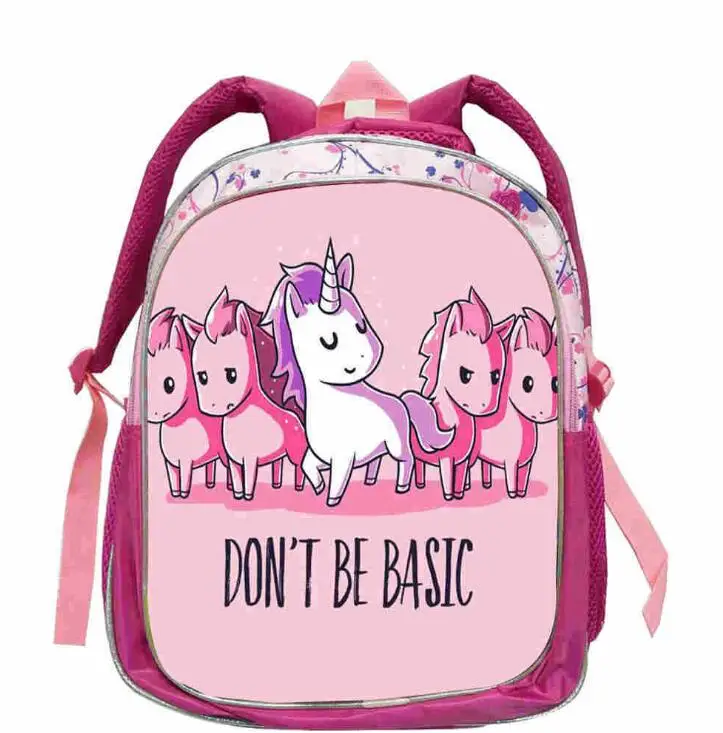 #*Cheap Unicorn Backpack Anime Cartoon Animal Cat Dog Wolf Horse Panda Tiger Casual School Pink Bags Toddler Girl Mochila Gift Bolsa