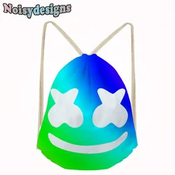 Marshmello Famoso Patrón de Impresión Pequeñas Bolsas de Bolsillo con Cordón Niños de la Escuela Bolsa Casual Niños Mochila Deporte Zapatillas Marshmello Famoso Patrón de Impresión Pequeñas Bolsas de Bolsillo con Cordón Niños de la Escuela Bolsa Casual Niños Mochila Deporte Zapatillas