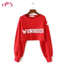 Новые модные женские винтажные сексуальные короткие футболки с открытыми плечами футболки с надписью мужские толстовки с принтом футболки Женская танцевальная одежда