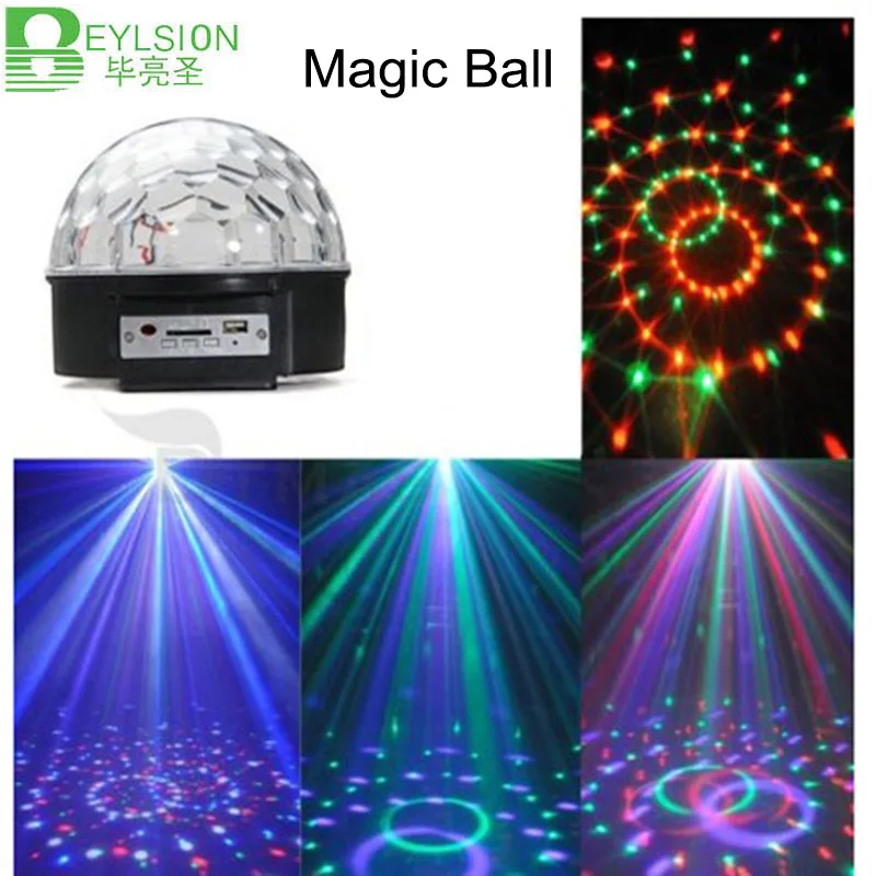

BEYLSION New Digital LED RGB Crystal Magic Ball Effect stage Light Disco DJ Stage Lighting show EU PLUG free shipping