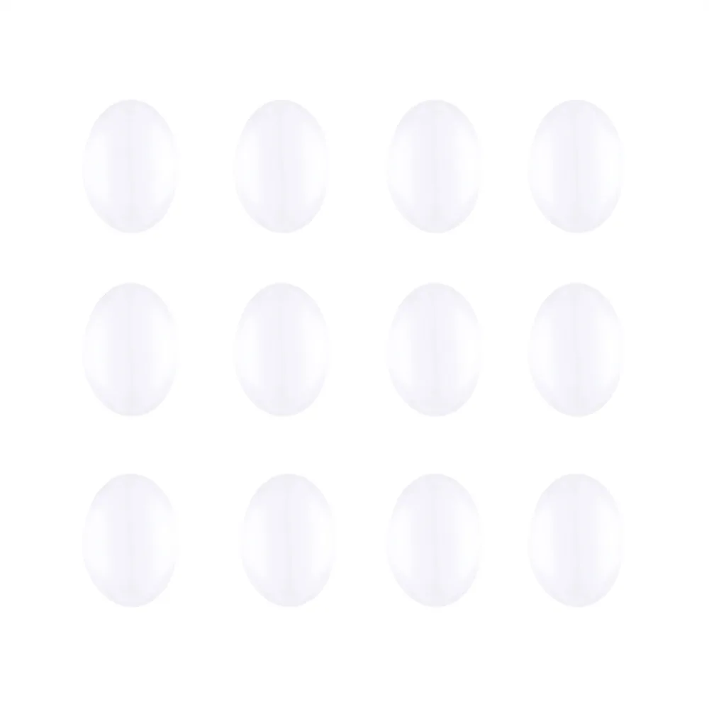 

200pcs/lot 18x13mm Clear Oval Flat Back Dome Transparent Glass Magnifying Cabochons Cameo Cover for DIY Pendant Jewelry Making