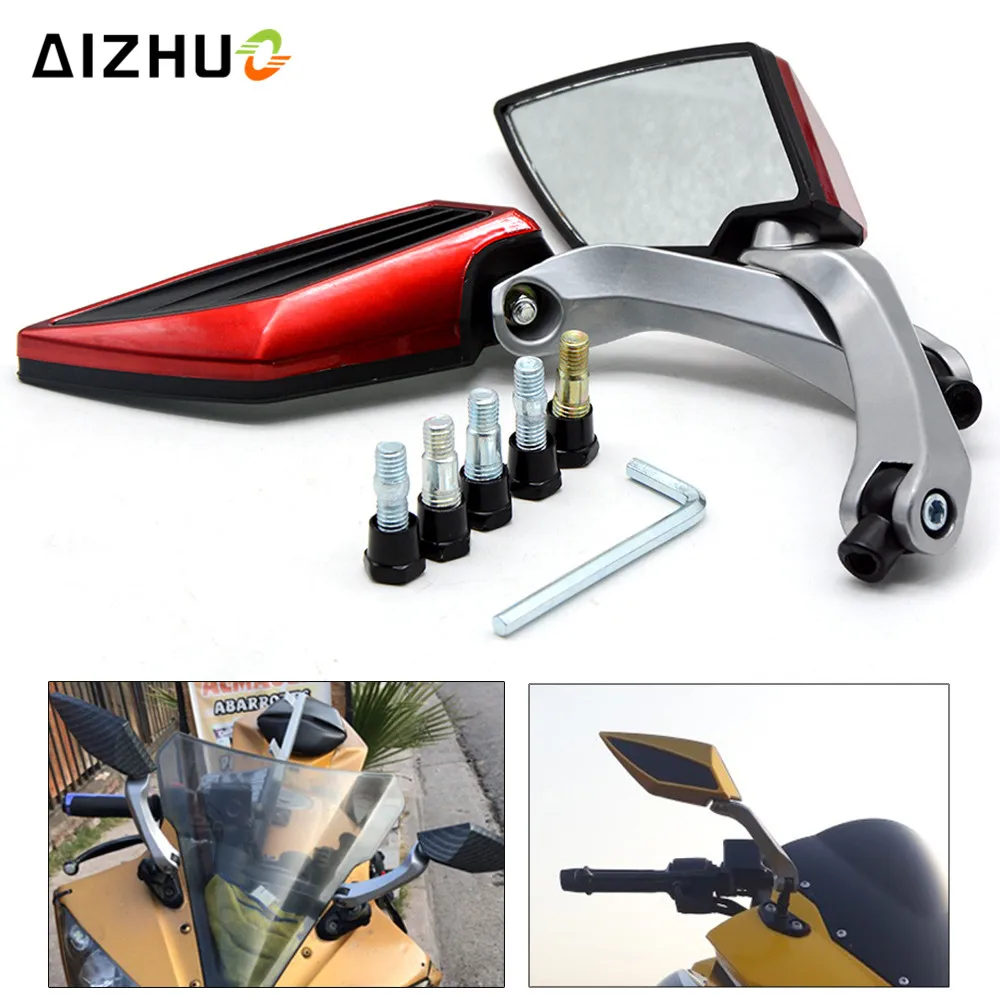 

For Suzuki GSR 600 750 V-Strom 1000 650 Swish Hayate Motorcycle Rearview Mirror Moto Accessories Universal Plastic Rear Mirrors