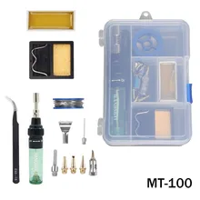 High Quality MT-100 Aerated Flame Butane Gas Soldering Iron Electric Soldering Iron Gun Blow Torch Tool / Tip nozzle / Tweezers