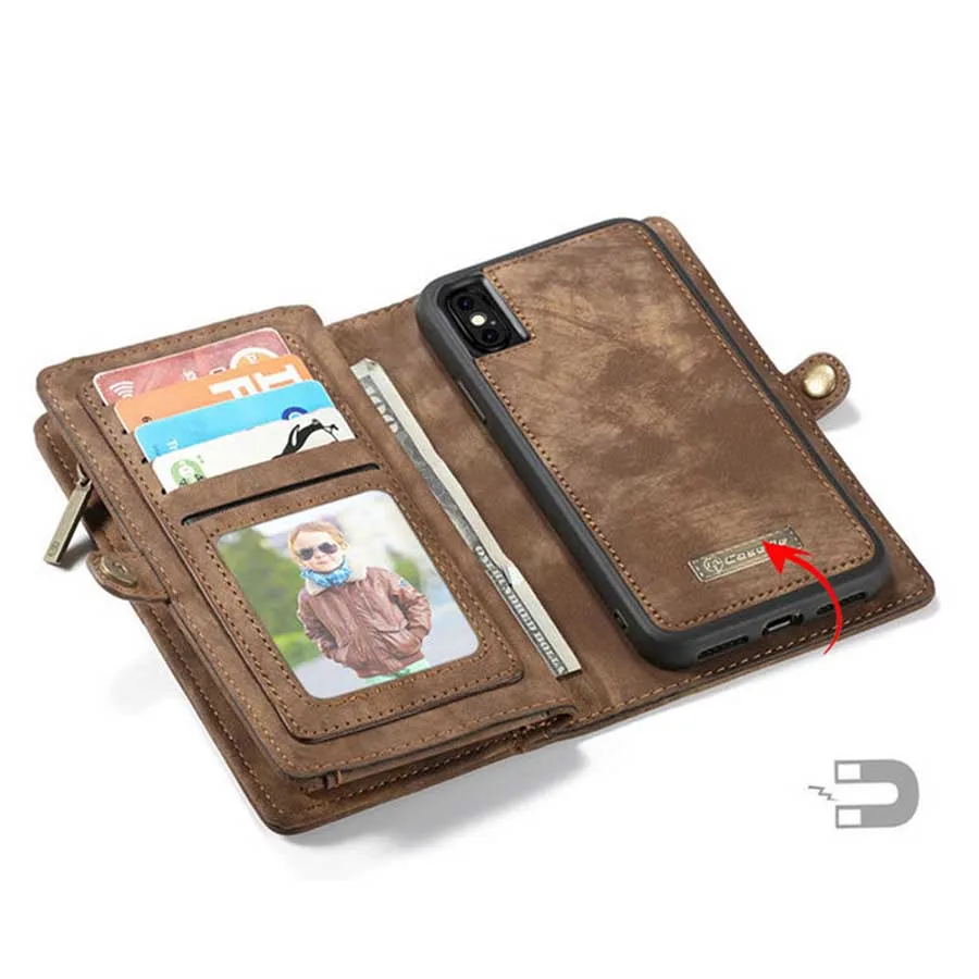 Leather Wallet Case for Samsung Galaxy S10 S10e 2-in-1 Detachable Phone Cover Card Wallet Flip Case for Samsung S10 Plus S10lite (18)