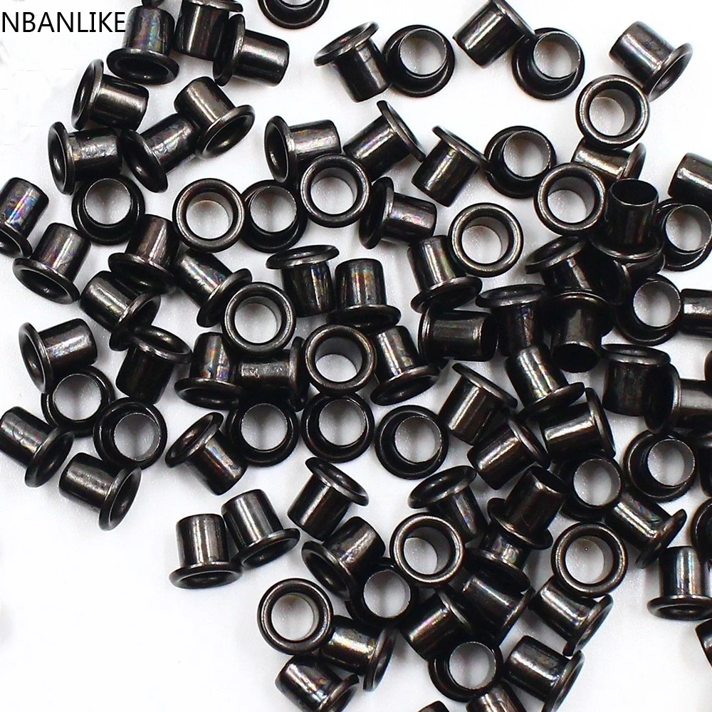 

100pc Black Antique Scrapbook Eyelets Inner 5mm Metal eyelets For Scrapbooking embelishment garment clothes eyelets Sewing
