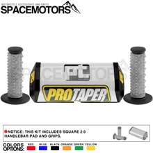 MX резиновые 7/" ручки и Pro конический квадратный 2,0 коврик для мотоцикла мотокроссовая ручка Мото Мотоцикл Dirt Pit Bike ENDURO для мотокросса