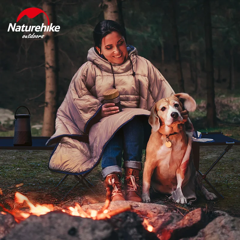 NatureHike теплый портативный кемпинг спальный мешок Сверхлегкий Путешествия многофункциональный плащ ленивый мешок одного человека sac de couchage