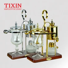 TIXIN Королевский бельгийский кофейник из нержавеющей стали тип сифона Кофеварка Бытовая портативная кофемашина с шлифовальным комплектом зерен