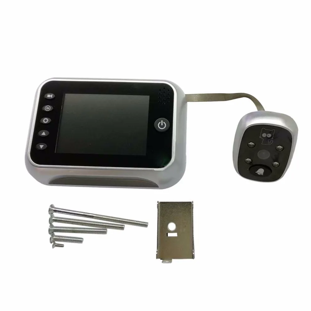 

3.5 LCD T115 Color Screen Doorbell Viewer Digital Door Peephole Viewer Camera Door Eye Video record 120 Degrees Night vision New