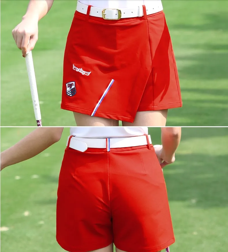 golf женский спортивный костюм майка юбки Отправить bel! Одежда для гольфа, комплект из 2 предметов, женская футболка с кор