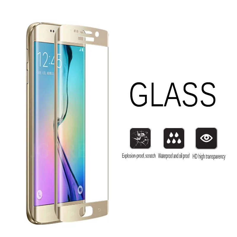 

9H Full Cover Premium Screen Protector For Samsung Galaxy S7 Edge S6 Edge Tempered glass For Samsung s6 s7 edge Film Cover