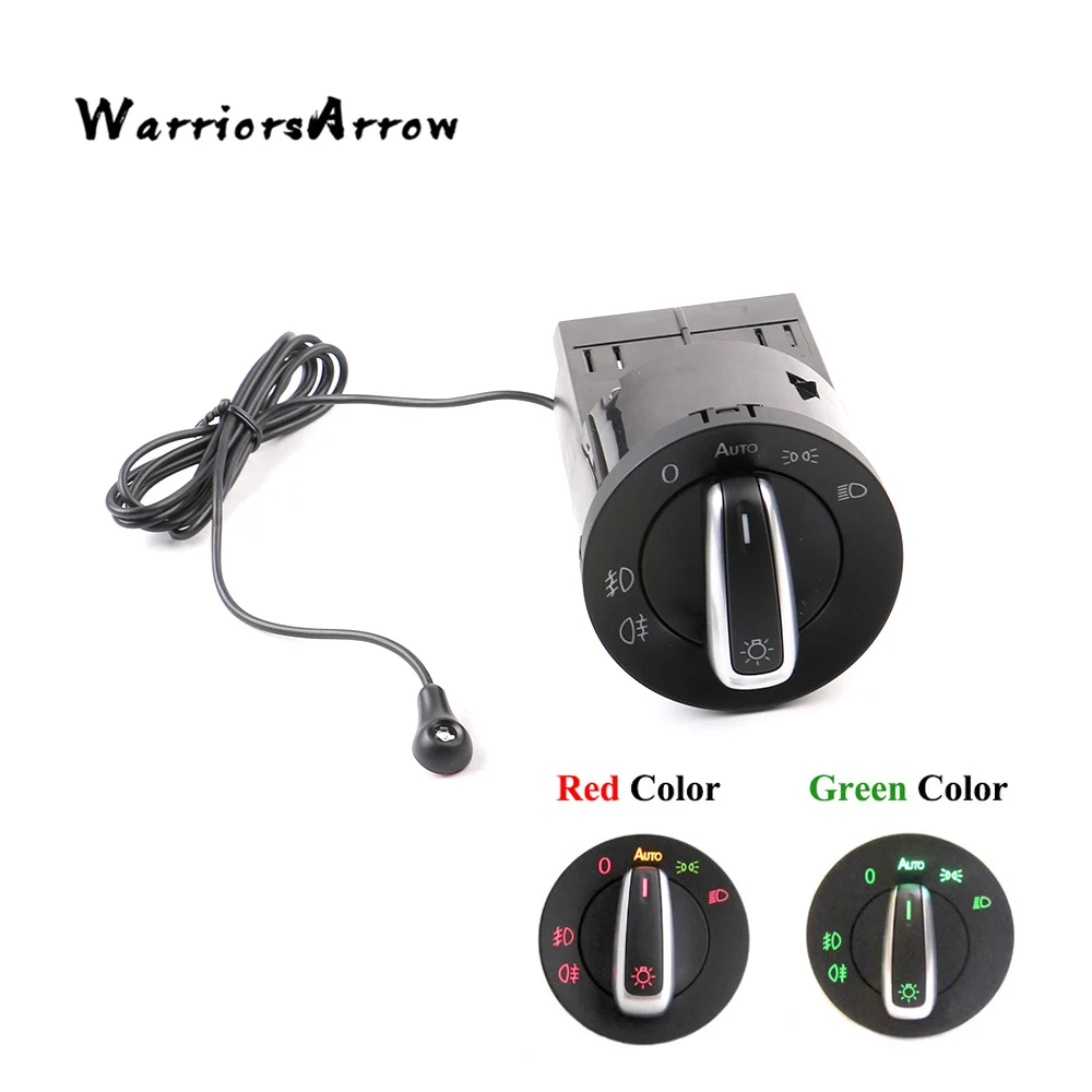 

WarriorsArrow AUTO Headlight Switch Knob Light Sensor Module Upgrade For VW Golf Jetta MK4 Passat B5 Polo Bettle For Skoda Fabia