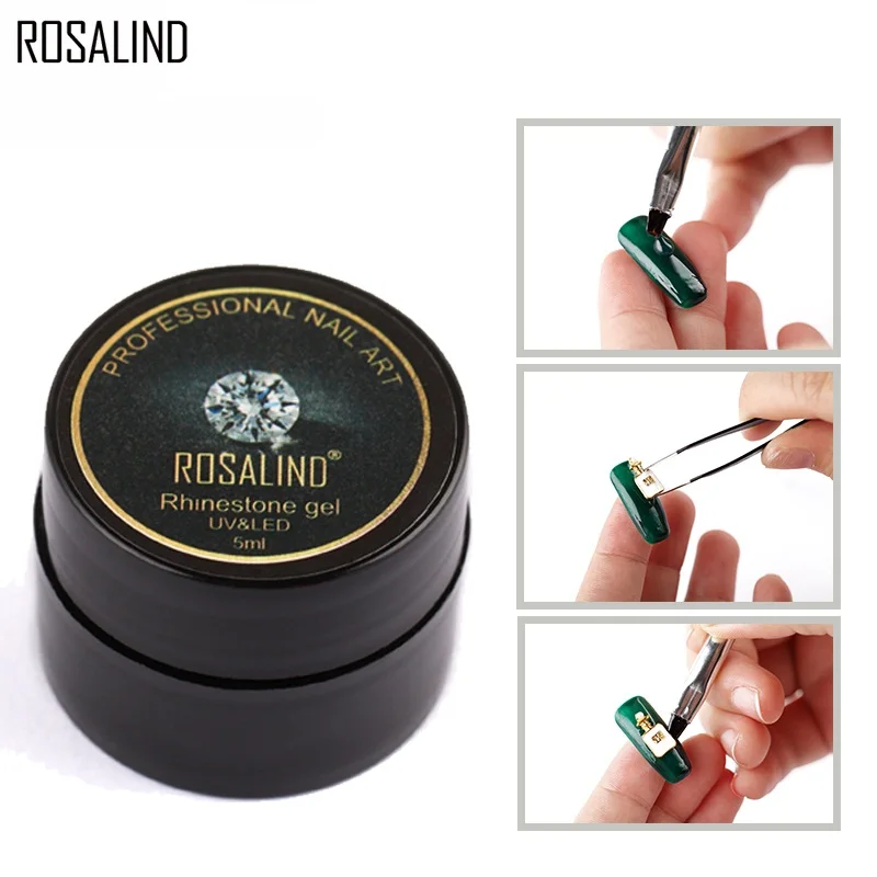 Гель-лак для ногтей ROSALIND 5 мл блестящий УФ-клей липкие лаки инструменты украшения