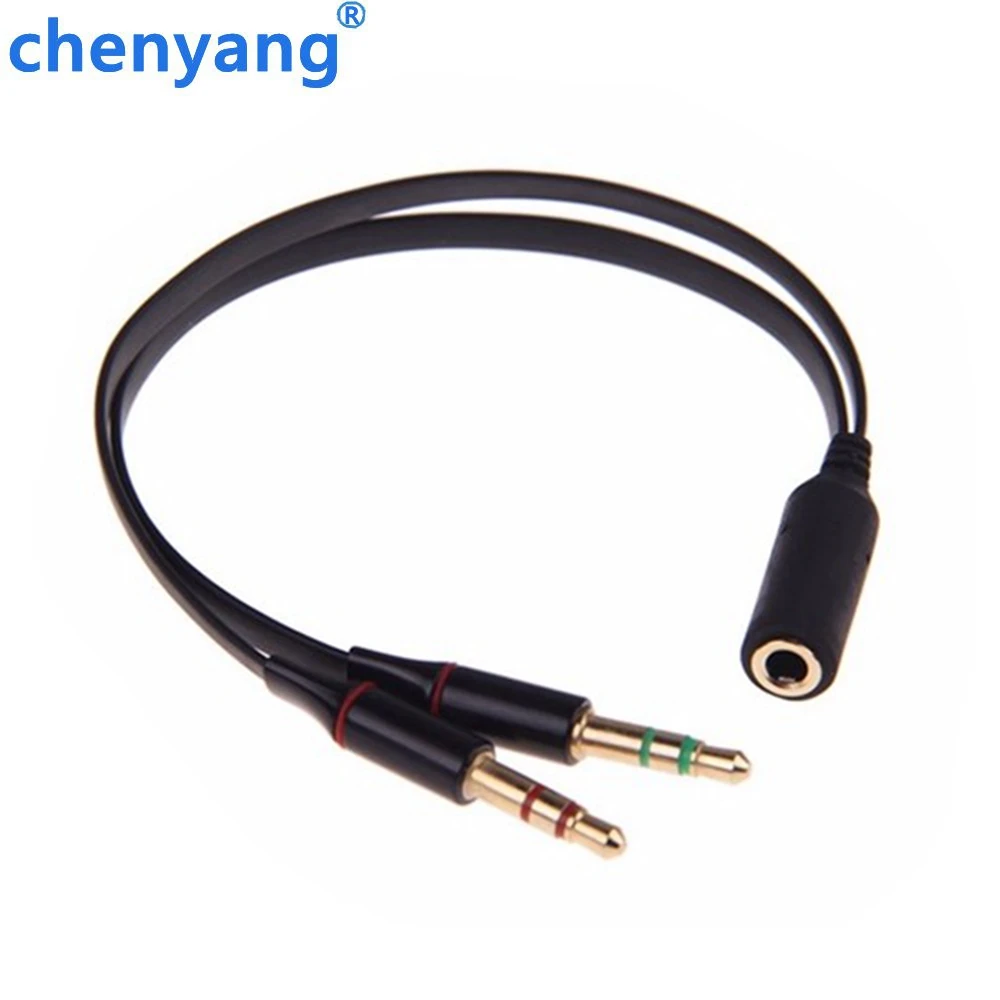 Adaptateur combiné casque/micro 3.5mm mâle 2 en 1 femelle pour casque PC/ordinateur  portable - AliExpress