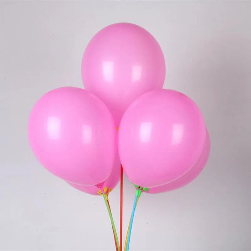 

Baby birthday balloons 50pcs/lot10 inch thick spherical latex pink balloon party decorations kids helium ballon wedding supplies