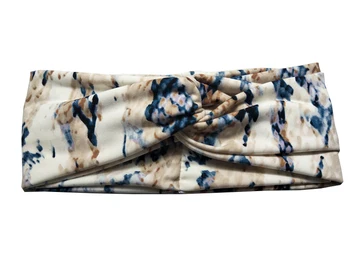 

T175211 2017 Newest good stretch 100% cotton new fashion doodle printed head bands turban headband for women
