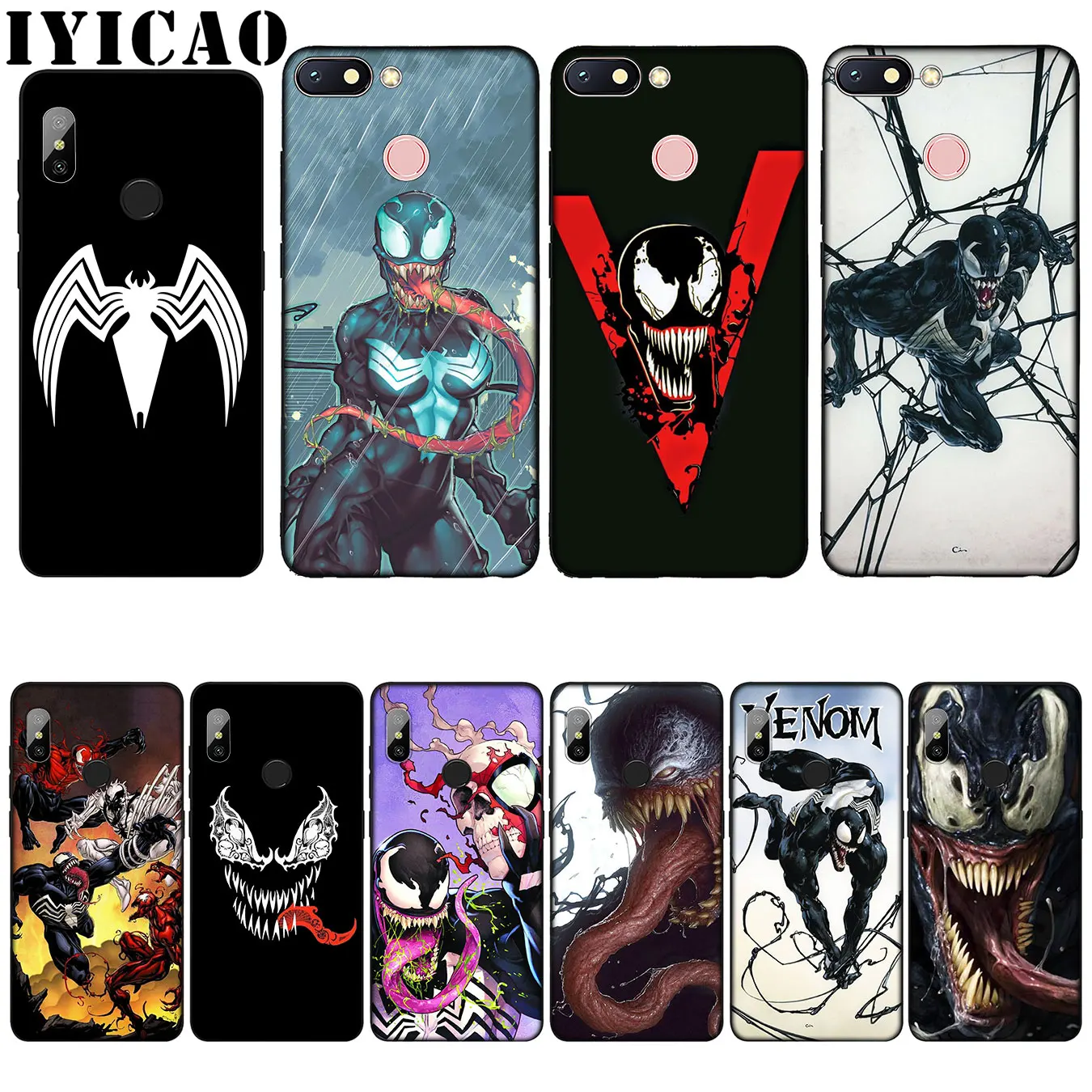 IYICAO Venom Marvel довольно Coque в виде ракушки силиконовый мягкий чехол для Xiaomi Redmi 6A 5A