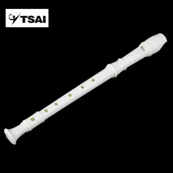 TASI портативный размеры белый ABS полимерный инструмент музыкальный сопрано регистраторы длинная флейта Пальцы для детей инструмент