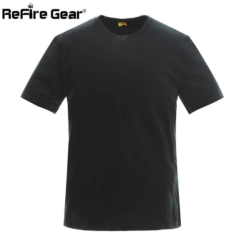 Мужская армейская футболка ReFire Gear летняя дышащая быстросохнущая тактическая с